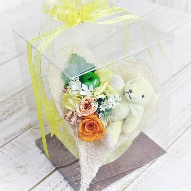 お祝い用プリザ テディーブーケ 花ギフト通販 宅配のフラワーショップコスモス お祝い用プリザ テディーブーケ 花ギフト通販 宅配のフラワーショップコスモス